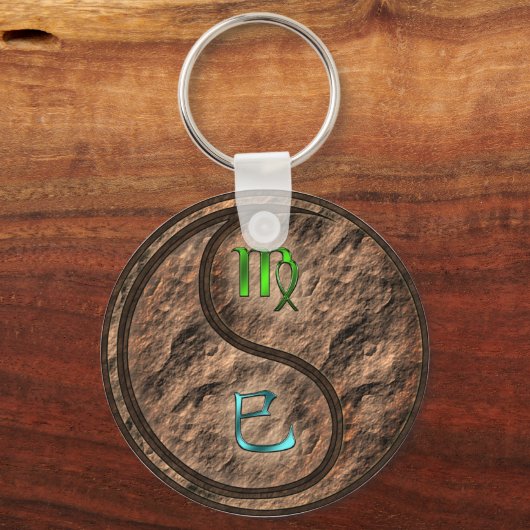 Maagd & Aarde Slang Sleutelhanger (Achterkant)