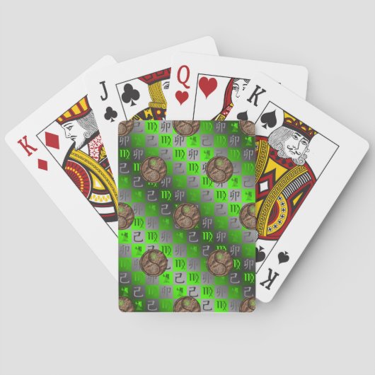 Maagd & Aardese Hase Pokerkaarten (Achterkant)