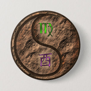 Maagd & Aardhaan Ronde Button 7,6 Cm