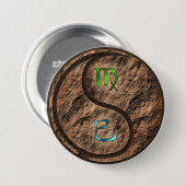 Maagd & Aardslang Ronde Button 7,6 Cm (Voorkant /achterkant)