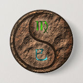 Maagd & Aardslang Ronde Button 7,6 Cm (Voorkant)