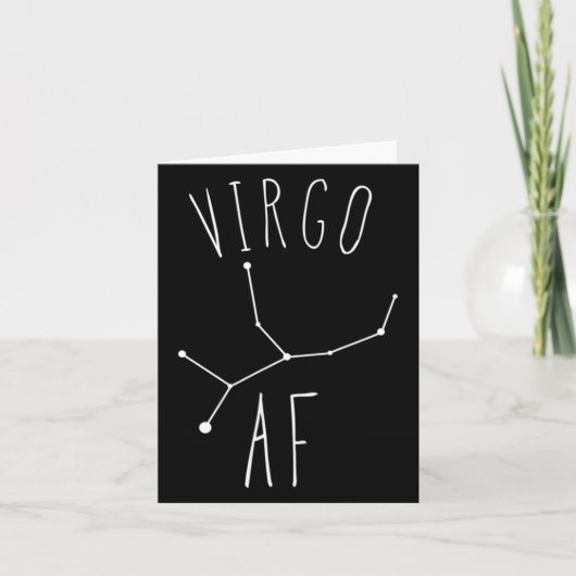 Maagd Af Sterrenbeeld _ Grappige Maagd Astrologie Kaart (Voorkant)