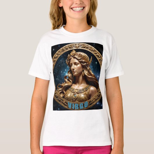 Maagd astrologie sterrenbeeld t-shirt (Voorkant)