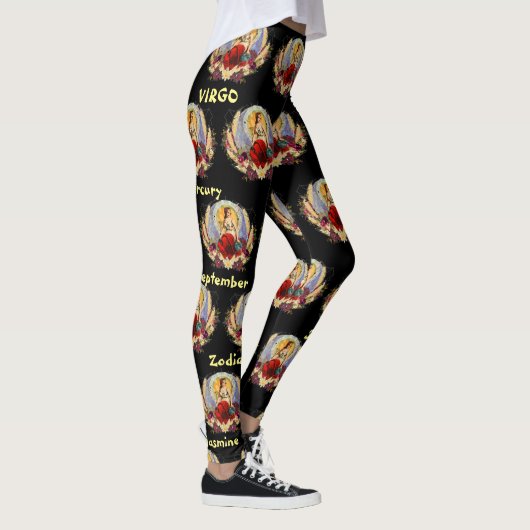 Maagd Augustus September Verjaardag Zodiac Aangepa Leggings (Rechts)