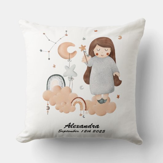 Maagd Baby - sterrenbeeld  kinderkamer Kussen (Voorkant)