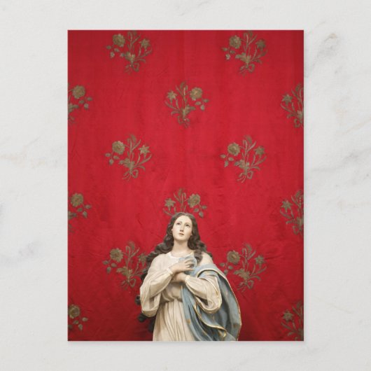 Maagd beeld in een Spaccanapoli-kerk, Napels Briefkaart (Voorkant)