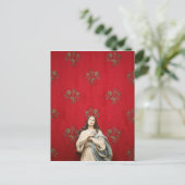 Maagd beeld in een Spaccanapoli-kerk, Napels Briefkaart (Staand voorkant)