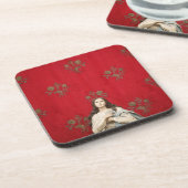 Maagd beeld in een Spaccanapoli-kerk, Napels Drankjes Onderzetter (Linkerzijde)