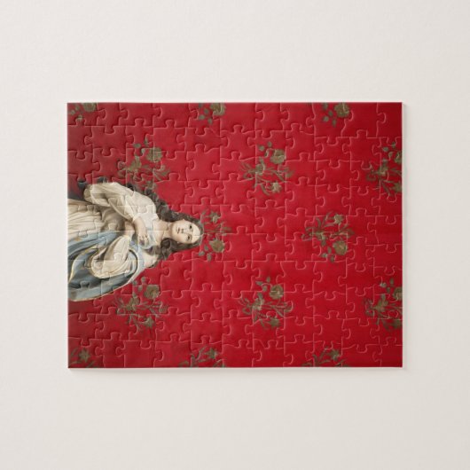 Maagd beeld in een Spaccanapoli-kerk, Napels Legpuzzel (Horizontaal)