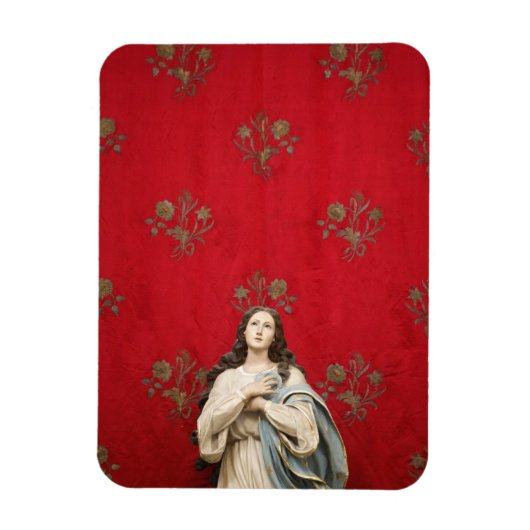 Maagd beeld in een Spaccanapoli-kerk, Napels Magneet (Verticaal)