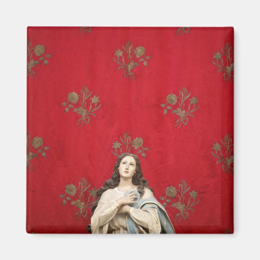 Maagd beeld in een Spaccanapoli-kerk, Napels Magneet (Voorkant)