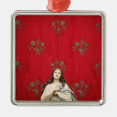 Maagd beeld in een Spaccanapoli-kerk, Napels Metalen Ornament (Voorkant)