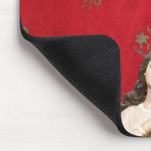 Maagd beeld in een Spaccanapoli-kerk, Napels Muismat (Hoek)