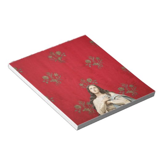 Maagd beeld in een Spaccanapoli-kerk, Napels Notitieblok (Schuin)