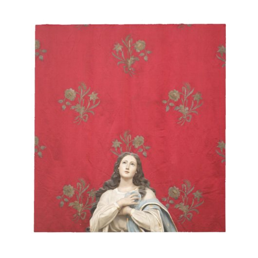 Maagd beeld in een Spaccanapoli-kerk, Napels Notitieblok (Voorkant)