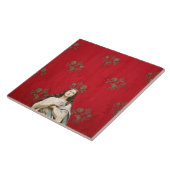 Maagd beeld in een Spaccanapoli-kerk, Napels Tegeltje (Zijkant)