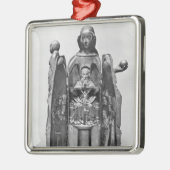 Maagd, begin 15e eeuw metalen ornament (Links)