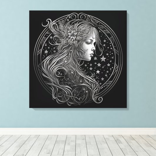 Maagd Canvas Kunst (Insitu (Houten vloer))