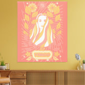 Maagd Celestial Zodiac Pastel Dreams Wall Arts Canvas Afdruk (Insitu (Woonkamer))