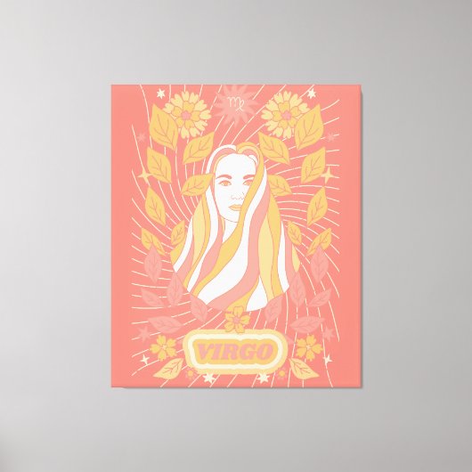 Maagd Celestial Zodiac Pastel Dreams Wall Arts Canvas Afdruk (Voorkant)