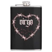 Maagd Constellatie Gotische Dark Celestial Edgy Heupfles (Voorkant)