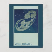 Maagd Constellatie  Zodiac Astrologie Briefkaart (Voorkant)