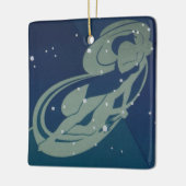 Maagd Constellatie  Zodiac Astrologie Keramisch Ornament (Links)