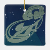 Maagd Constellatie  Zodiac Astrologie Keramisch Ornament (Achterkant)