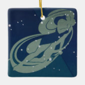 Maagd Constellatie  Zodiac Astrologie Keramisch Ornament (Voorkant)