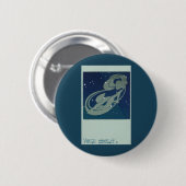 Maagd Constellatie  Zodiac Astrologie Ronde Button 5,7 Cm (Voorkant /achterkant)