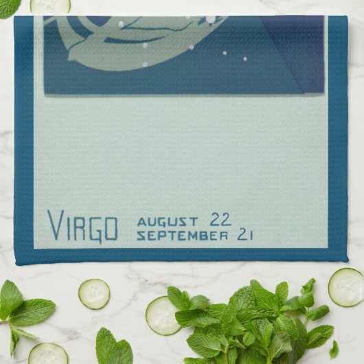 Maagd Constellatie  Zodiac Astrologie Theedoek (Gevouwen)