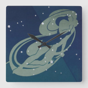 Maagd Constellatie Zodiac Astrologie Vierkante Klok