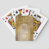 Maagd Custom Verjaardag Zodiac - Modern Design Pokerkaarten (Achterkant)