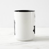 Maagd Dancing Meisje 15oz Zwarte Rand Mok (Midden)