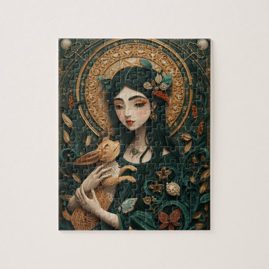 Maagd De Maagd Papier Quilling Legpuzzel (Verticaal)