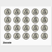 Maagd De Maagd Sterrenbeeld Ronde Sticker (Vel)