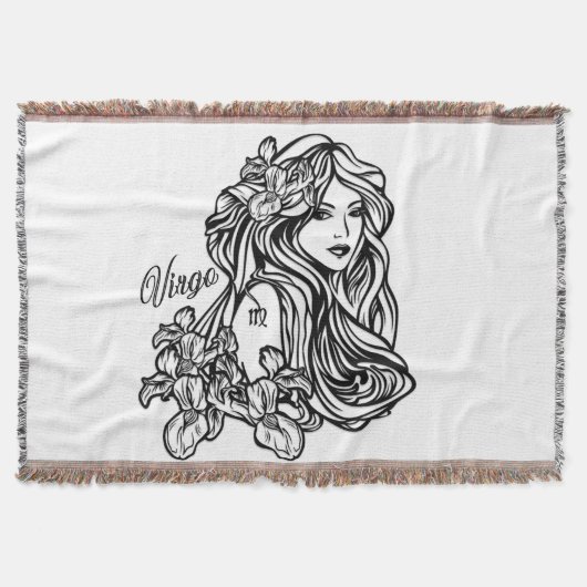 Maagd De Maagd Zodiac Deken (Voorkant)