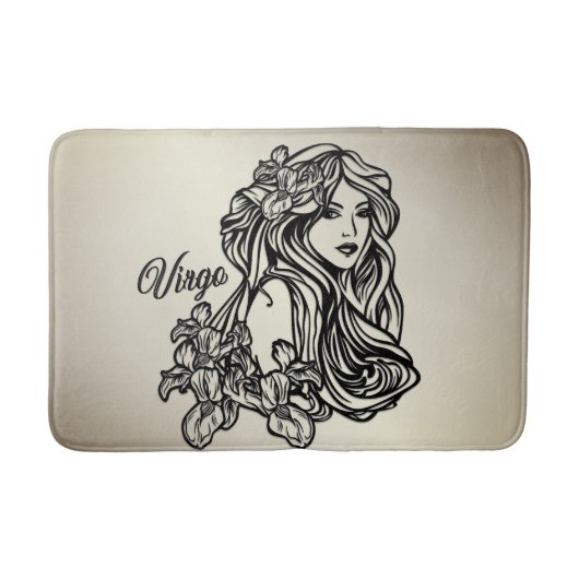 Maagd De Maagd Zodiac Gouden Badmat (Voorkant)