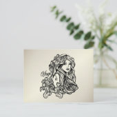 Maagd De Maagd Zodiac Gouden Briefkaart (Staand voorkant)