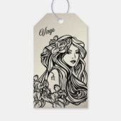 Maagd De Maagd Zodiac Gouden Cadeaulabel (Voorkant)