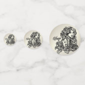 Maagd De Maagd Zodiac Gouden Confetti (Voorkanten)