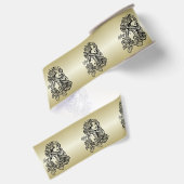 Maagd De Maagd Zodiac Gouden Grosgrain Lint (Achterkant)