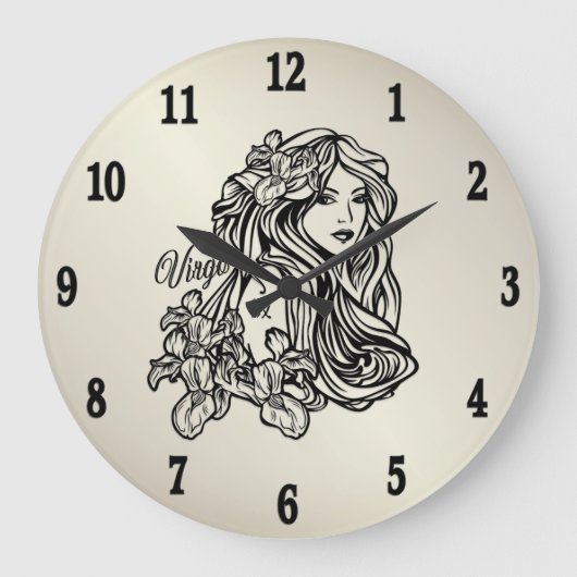 Maagd De Maagd Zodiac Gouden Klok (Voorkant)