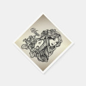 Maagd De Maagd Zodiac Gouden Servet (Hoek)