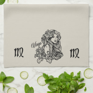 Maagd De Maagd Zodiac Gouden Theedoek