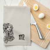 Maagd De Maagd Zodiac Gouden Theedoek (Quarter Fold)