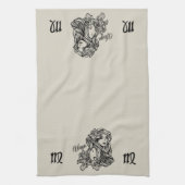 Maagd De Maagd Zodiac Gouden Theedoek (Verticaal)