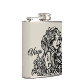 Maagd De Maagd Zodiac Maagd Goud Heupfles (Rechts)