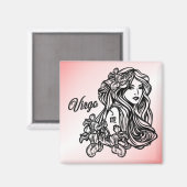 Maagd De Maagd Zodiac Magneet (Voorkant / Achterkant)