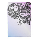 Maagd De Maagd Zodiac Paars Badmat (Voorkant Verticaal)